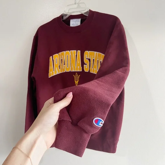 Vintage Champion Arizona State University Pullover Sweatshirt - Picture 2 of 5